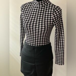 Houndstooth Blouse